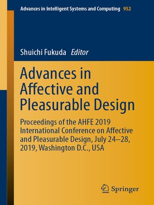 cover image of Advances in Affective and Pleasurable Design